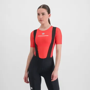 cyklistický dres SPORTFUL Cyklistické triko s krátkým rukávem - PRO BASELAYER - červená