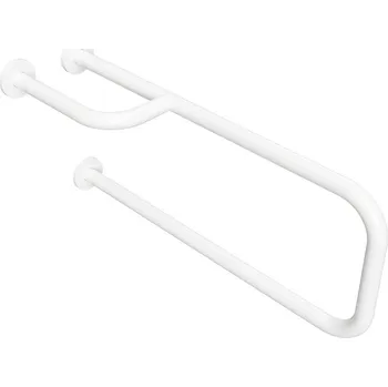 Madlo do koupelny HANDICAP opěrné madlo LEVÉ 760mm, bílá XH532W