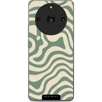 Pouzdro na mobilní telefon Lesklý kryt Mobiwear Glossy - Realme 11 Pro - GA57G Zelené a béžové zkrouceniny (Prémiové lesklé pouzdro, obal, kryt Mobiwear Glossy na mobil Realme 11 Pro - GA57G Zelené a béžové zkrouceniny, materiál Plast + TPU silikon - krytí po všech stranách,)