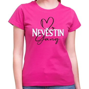 Pánské tričko Rozlučková trička - Budoucí nevěsta (ruka) + Nevěstin gang, Barva látky ružová, Variant Tričko (Tým Nevěsty), Velikost L