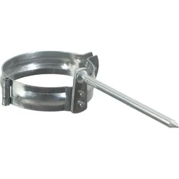 okap Pozinkovaná objímka 100 mm s hrotem 140 mm