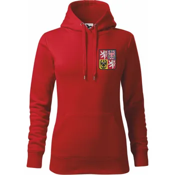 Dámská mikina ON-DESIGN Dámská mikina s českým znakem Velikost: M, Barva: červená