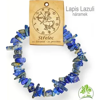 Náramek Náramek ze sekaných tromlovaných kamenů. Kámen Lapis Lazuli