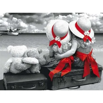 Diamantové malování Diamantové malování - Holky v kloboukách