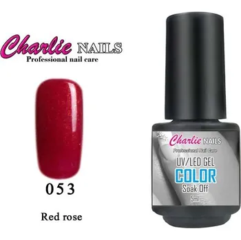 Charlie UV/LED Gel lak 5ml. č.53 červený Red rose