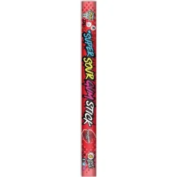 Bonbon Brain Blasterz Super Sour Gum Stick příchuť jahoda (level kyselosti 4)