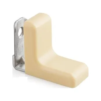 Nábytkové kování Interex Kovový úhelník s PVC krytem / Béžová