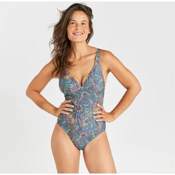 Dámské plavky OLAIAN Dámské jednodílné plavky Daria Paisley 38