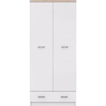 Šatní skříň Šatní skříň 2d1s, dub sonoma / bílá