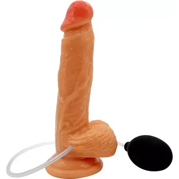 Dildo Realistické silikonové dildo s ejakulací - 20 cm