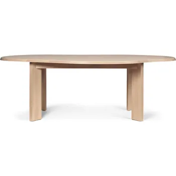 Jídelní stůl Ferm Living Stůl Tarn 220, white oiled beech