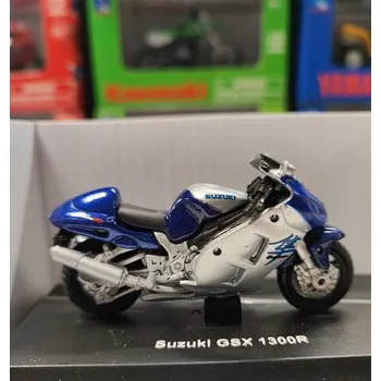 autíčko NewRay SUZUKI GSX 1300 R SILVER/BLUE 1:32