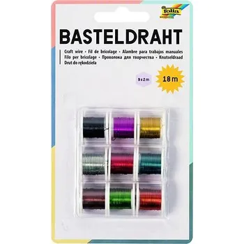 Sada barevných drátků (9x2m)