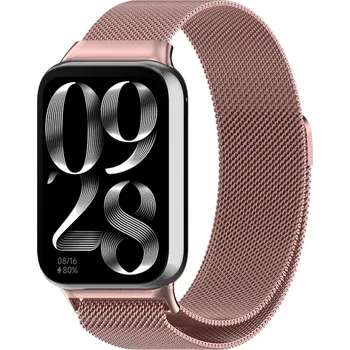 Ostatní příslušenství k chytrým hodinkám eses Milánský tah pro Xiaomi Redmi Watch 4, 5, 6 a Smart Band 8 Pro a 9 Pro - Růžový