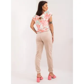 Dámská souprava s potiskem RUE PARIS béžová a korálová