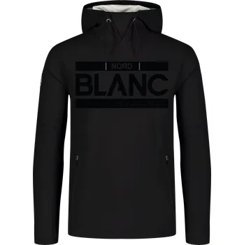 Pánská softshellová bunda Pánský softshellový anorak NORDBLANC BACKLASH NBSSM8010 ČERNÁ XXXL