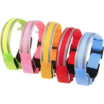 Obojek pro psa Tkaný LED svíticí obojek pro psy - L / Oranžová