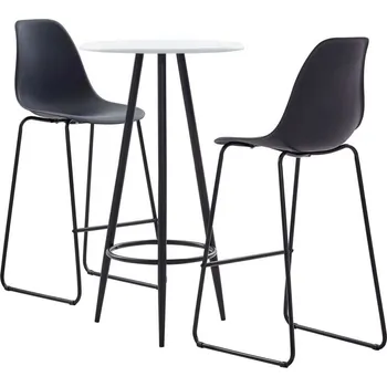 vidaXL 3dílný barový set plast [279760] Barva: Černá