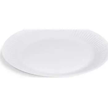 Jednorázové nádobí Papírové talíře bílé (PAP-FSC Mix) O 23cm [10 ks]