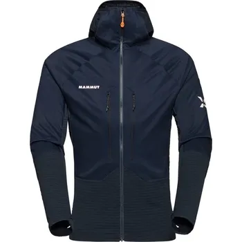 Pánská softshellová bunda Mammut Mammut Eiger Nordwand ML Hybrid Hooded Jacket Men Barva - Velikost: Modrá tmavá - L
