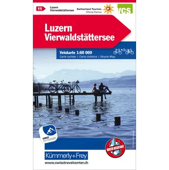 Kümmerly Frey/Hallwag vydavatelství cyklomapa Luzern, Vierwaldstattersee 1:60 t. (č.11) voděodolná