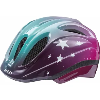 Cyklistická přilba Přilba KED Meggy II Trend stars pink aqua 49-53 cm