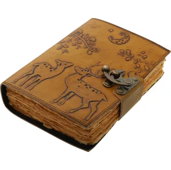 Karnevalový kostým Leather Journals Kožený zápisník Jelen a laň za svitu měsíce