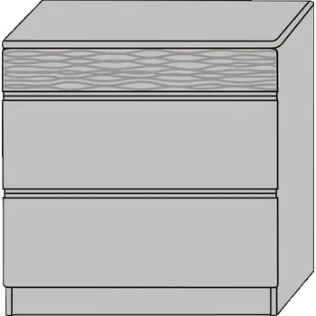 Komoda ROALHOLZ Kvalitní šuplíková komoda z masivu do ložnice LENIOS III smrk/moření