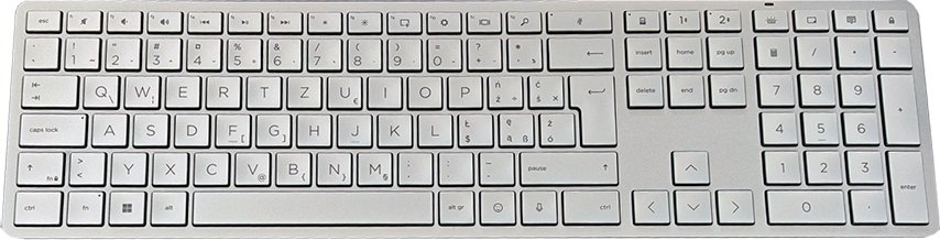 HP 970 Programovatelná Bezdrátová Klávesnice, PL – stříbrná