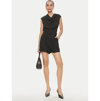 Pánské kraťasy Marella Šortky z materiálu Panama 2413141012 Černá Regular Fit 40