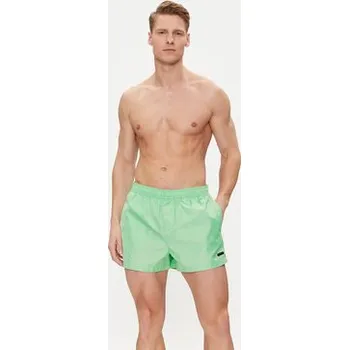 Pánské plavky Calvin Klein Swimwear Plavecké šortky KM0KM01000 Zelená Regular Fit XXL