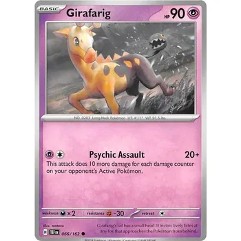 Sběratelská karetní hra Girafarig 066/162 - Temporal Forces Typ karty: Non-Holo