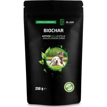 Dr. Uhli Biochar 250 g -prášek, aktivní uhlí pro zvířata