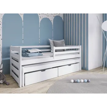 Nábytek Dětská dvoulůžková postel se zásuvkami Pilksis 80, Barva: bílá MIRJAN 5903211275562