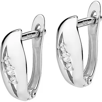 Hodinky Náušnice Bonore - Bílé Zlato 585 - Diamant 128722