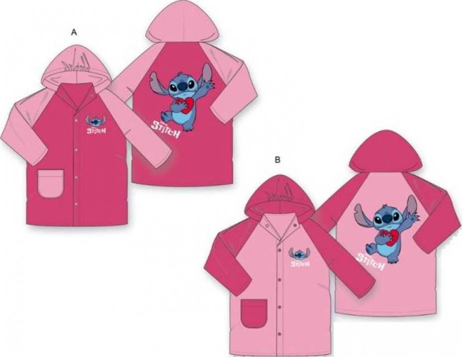 Disney Pláštěnka Lilo&Stitch Barva: Tmavě růžová, Velikost: 98