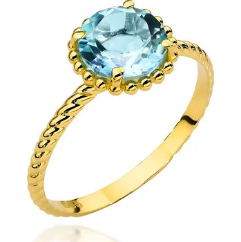 Hodinky Prsten Bonore - Zlato 585 - Topaz 145424
