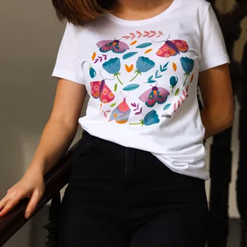 Dámské tričko Magifešn Dámské triko - Motýli Velikost: L