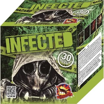 Zábavní pyrotechnika Kompaktní ohňostroj INFECTED 30R 20MM