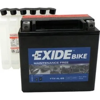 Motobaterie Motobaterie EXIDE BIKE Maintenance Free 12Ah, 12V, 200A, YTX14L-BS