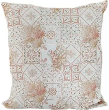 Dekorativní polštářek Dekorační polštář majolika lososová 45 x 45 cm | RTex