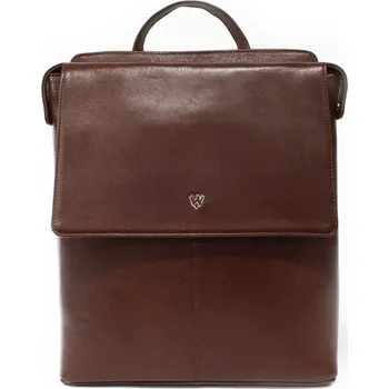 Městský batoh Hnědý městský kožený batoh 311-1660-40