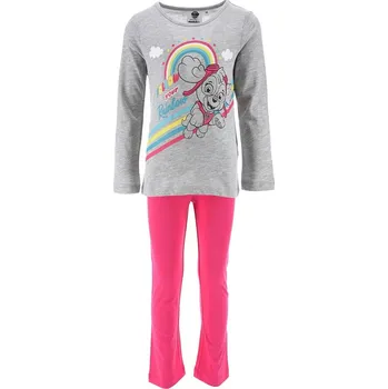 Dívčí pyžamo Šedo-růžové dívčí dlouhé pyžamo Nickelodeon - Paw Patrol Velikost: 116