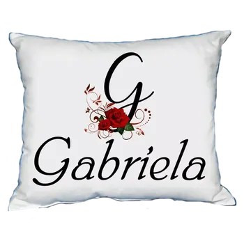 Dekorativní polštářek Polštář s dámským jménem GABRIELA (polštářek dámské jméno )