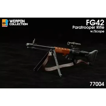 Doplněk k figurce Zbraň pro 1/6 figurky - Fallschirmgewehr FG42 Assault Rifle with Scope (Black)
