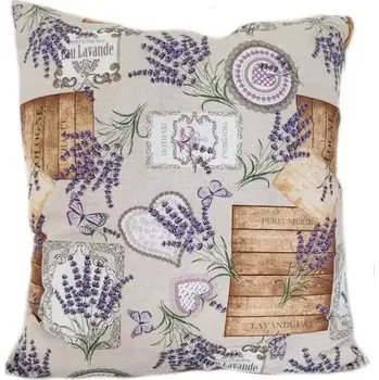 Dekorativní polštářek Dekorační polštář levandule perfumerie 45 x 45 cm | RTex