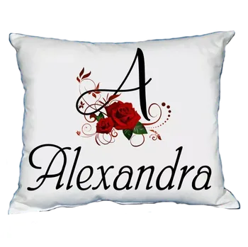 Dekorativní polštářek Polštář s dámským jménem ALEXANDRA (polštářek dámské jméno )