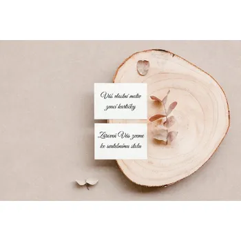 Svatební dekorace Personal Kartička ke stolu - vlastní design