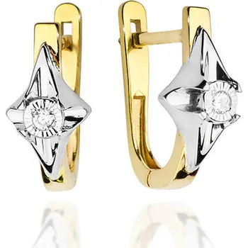 Hodinky Náušnice Bonore - Zlato 585 - Diamant 0-03 ct 128645