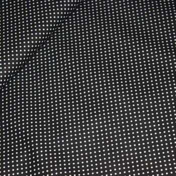 Černobílý puntík bavlna č.109 cena za 1 metr Český výrobce